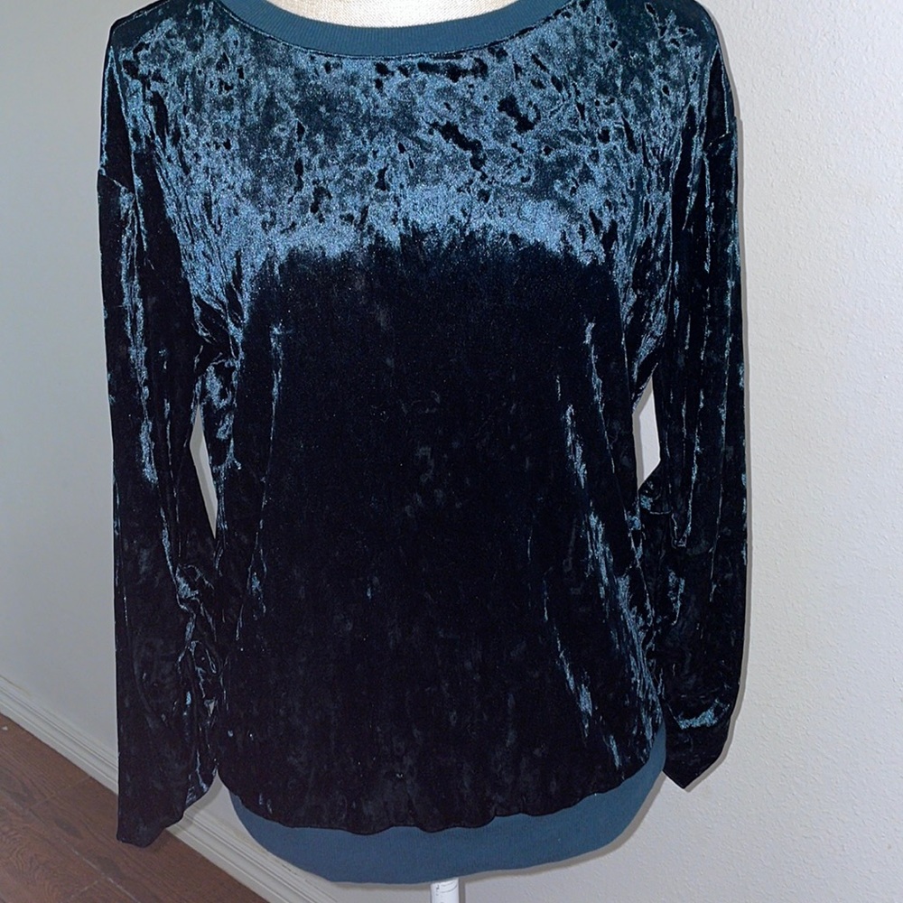 Gypsies & Moondust green crushed velour size small